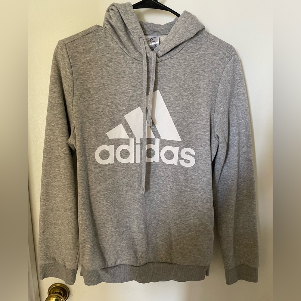 Grey Adidas hoodie size M